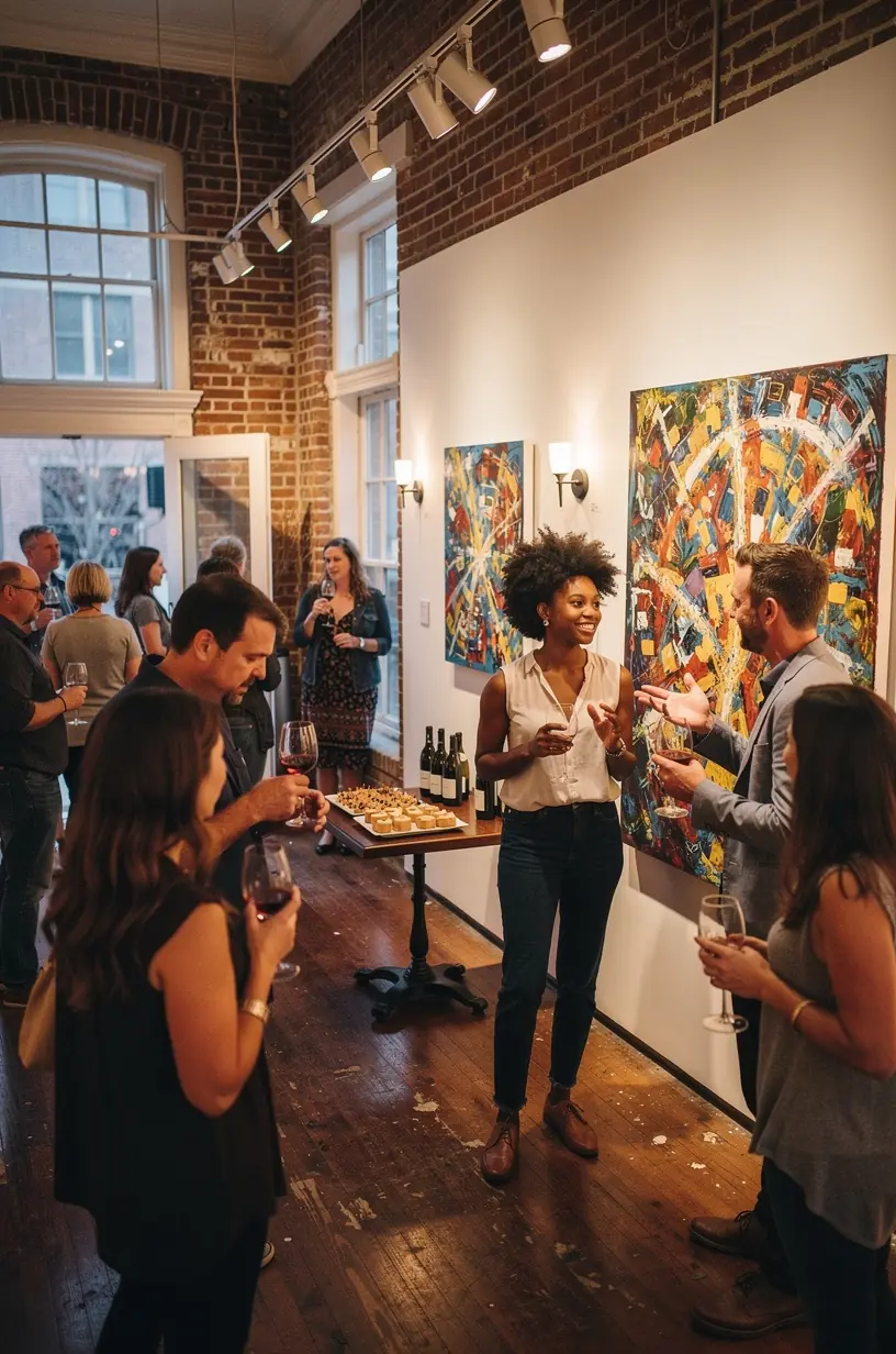 Local mural showcasing community identity through art.