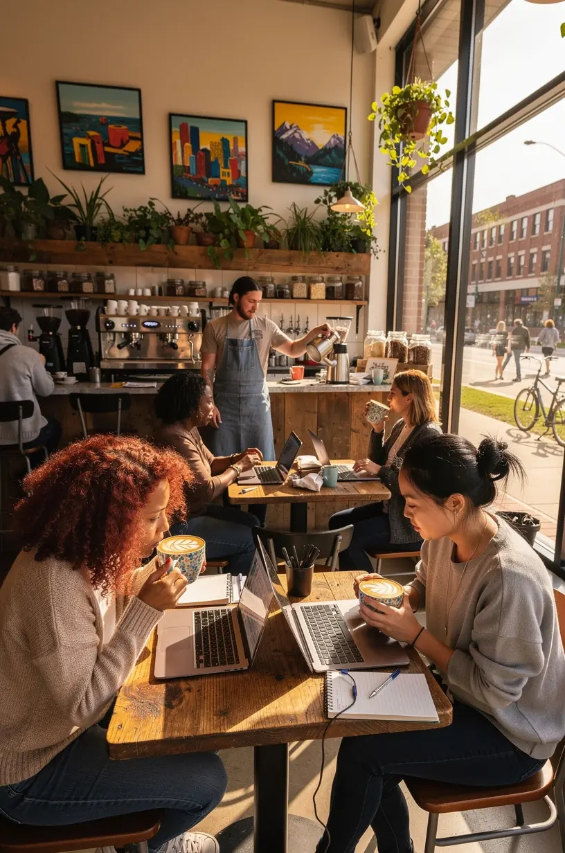 Local volunteers engaging in community activism efforts.