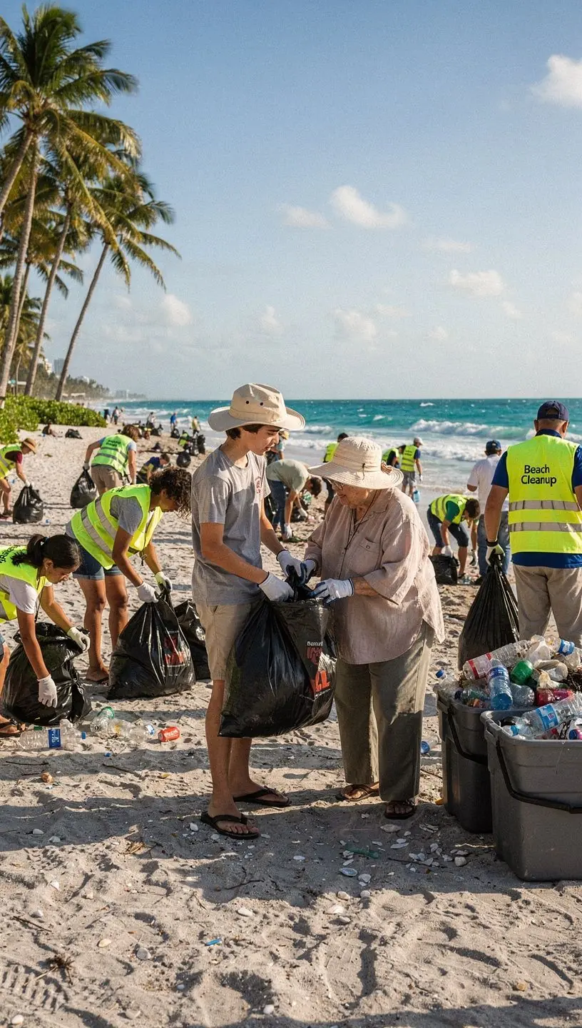 Neighborhood association members engaging in community activities.